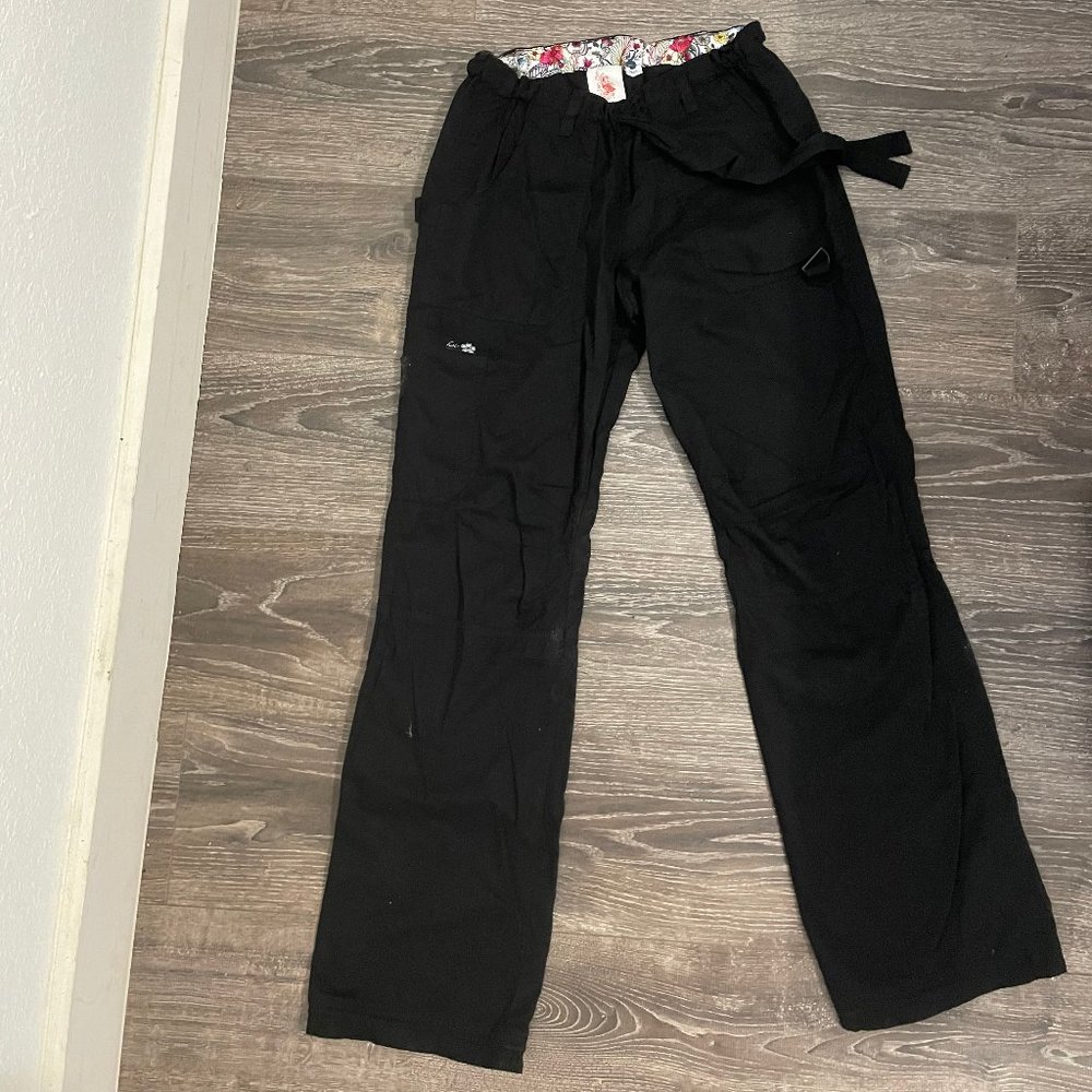 Koi by Kathy Peterson | Medical Scrub Bottom Pant | Black | Size S